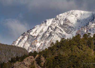 Dramatic Photo of Mount Chapin in Mummy Range Rocky Mountain National Park