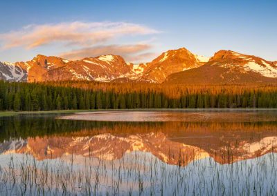 Sunrise Panoramic Photo of Bierstadt Lake RMNP