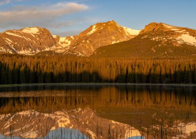 Square Photo of Bierstadt Lake Rocky Mountain National Park at Sunrise