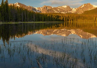 Vertical Photo of Bierstadt Lake Rocky Mountain National Park at Sunrise