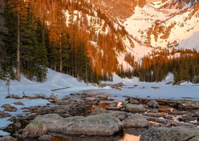 Vertical Photo of Hallett Peak & Dream Lake Photos RMNP