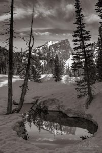 Photograph of Hallett Peak & Dream Lake at RMNP