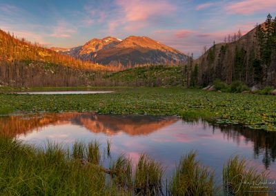 Sunrise Photo of Cub Lake Rocky Mountain National Park