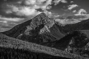 Stunning B&W Photo of Baker Mountain RMNP