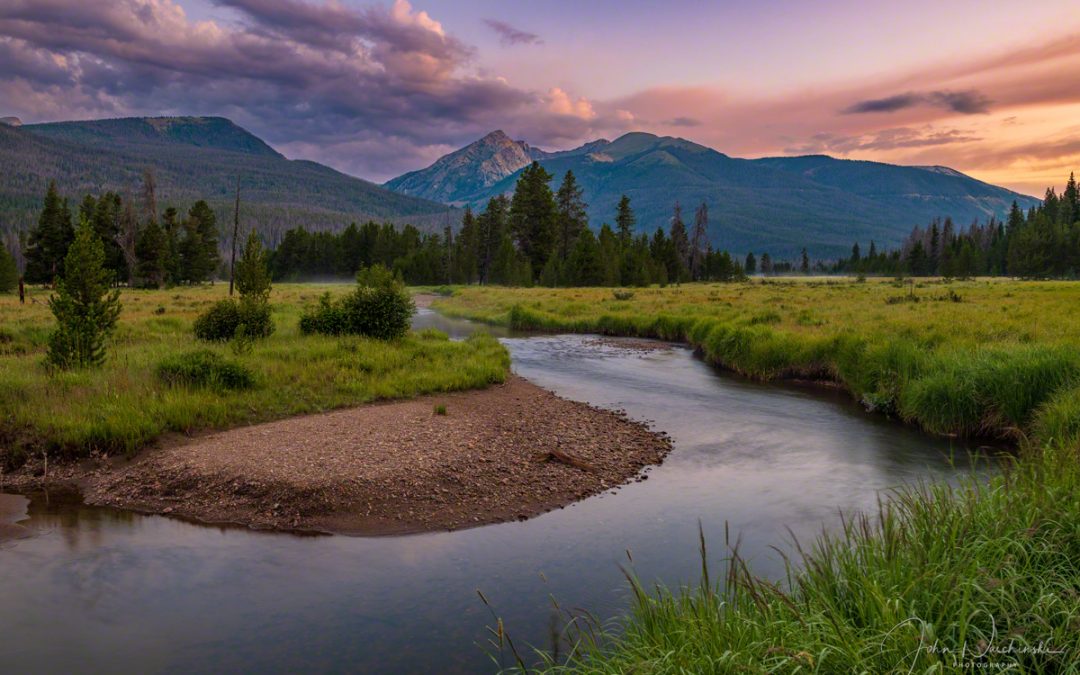 Photos of Colorado River with Baker Mountain in Kawuneeche Valley