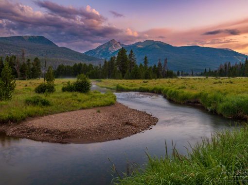 Photos of Colorado River with Baker Mountain in Kawuneeche Valley