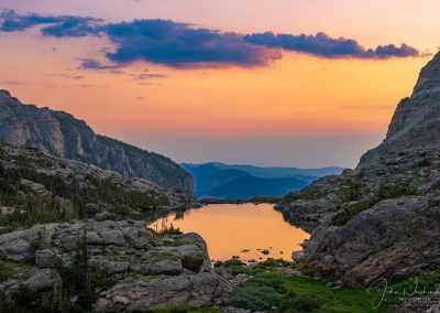 Colorful Sunrise Reflecting Upon Lake of Glass RMNP