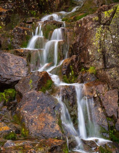 Vertical Photo of Timberline Falls RMNP Colorado