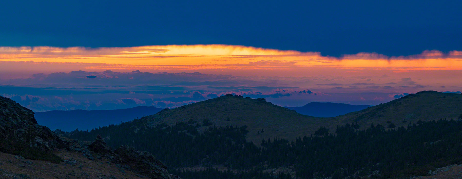 Sunrise Photos from Trail Ridge Road Rocky Mountain National Park Colorado