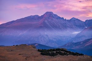 Photo of Dawn's Early Light on Longs Peak in Rocky Mountain National Park Colorado