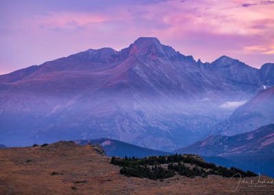 Photo of Dawn's Early Light on Longs Peak in Rocky Mountain National Park Colorado