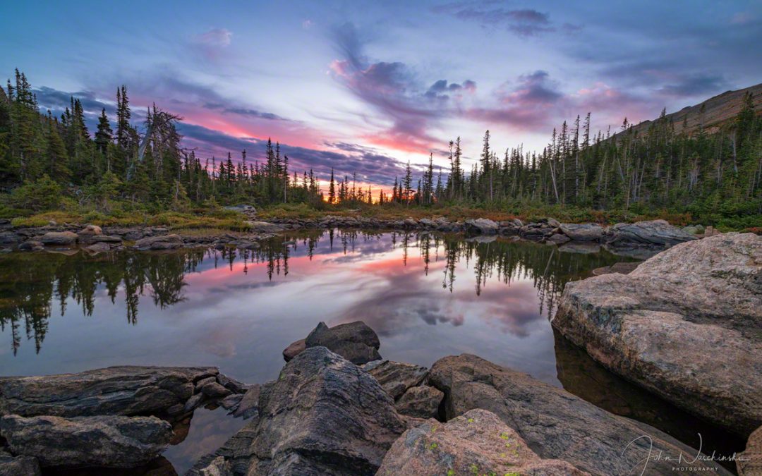 Photos of Colorful Sunrise Over Marigold Pond Rocky Mountain National Park
