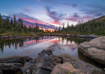 Photos of Colorful Sunrise Over Marigold Pond Rocky Mountain National Park