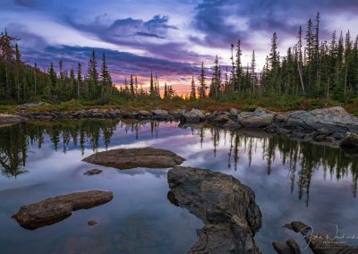 Photo of Colorful Sunrise at Marigold Pond in Rocky Mountain National Park