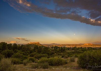 Photo of Morning Light Rays Over Castle Rock CO