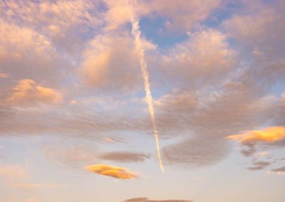 Vertical Photo of Sunrise Over Castle Rock CO