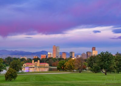 Purple Sunrise over City of Denver