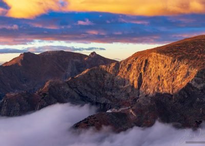 First Light at Terra Tomah and Hayden Spire RMNP