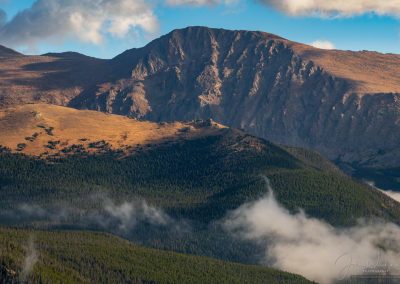 Close Up Photo of Mount Chapin in Mummy Range Rocky Mountain National Park Colorado