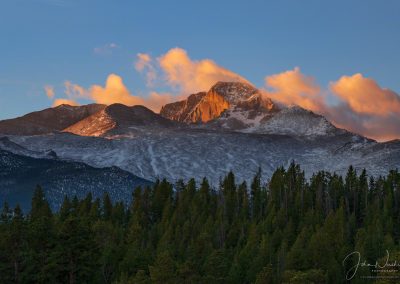 Close up of Diamond Face on Longs Peak Rocky Mountain National Park Colorado