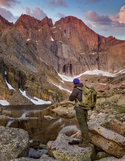 Photographing Chasm Lake Rocky Mountain National Park