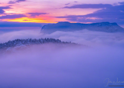 Orange Purple Sunrise Deer Mountain Rocky Mountain Park Colorado