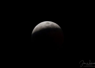Beginning of Super Blood Wolf Moon Eclipse as seen in Colorado