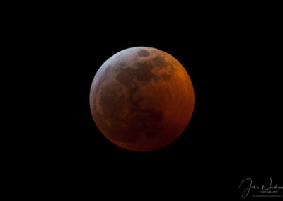 Beginning of Super Blood Wolf Moon Eclipse in Colorado