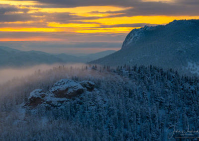 Warm Sunrise Picture of Deer Mountain Rocky Mountain National Park Colorado