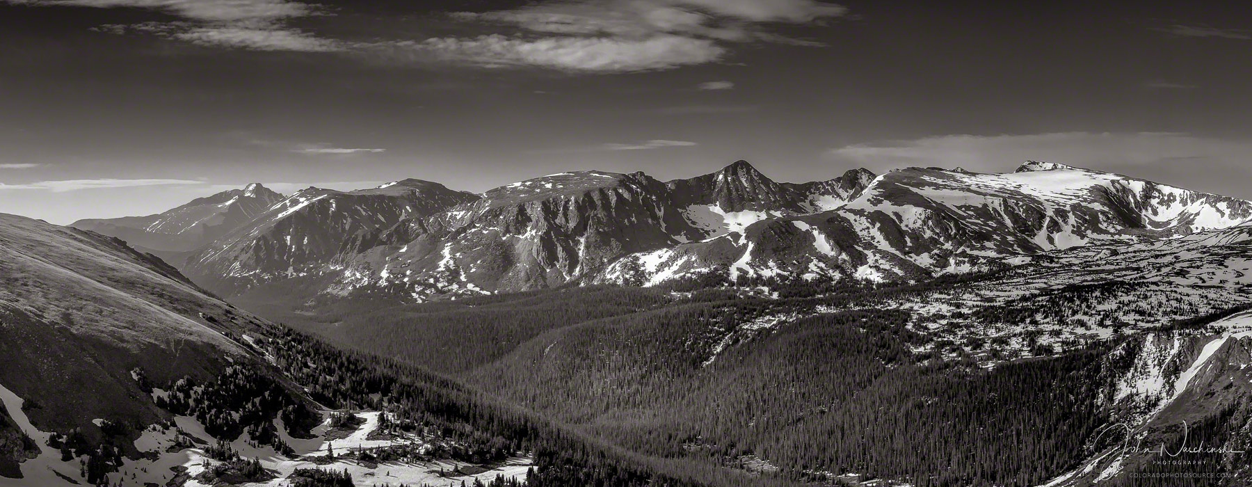 B&W Photos of Colorado Front Range RMNP Gore Range Overlook