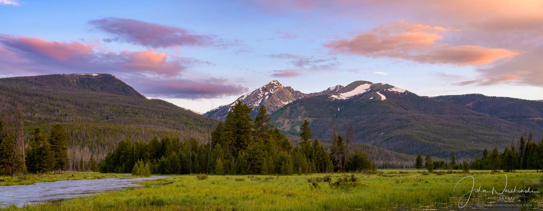 Baker Mountain Colorado River RMNP Sunrise