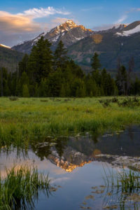First Light on Baker Mountain at Rocky Mountain National Park