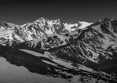 Dappled Light on Never Summer Range