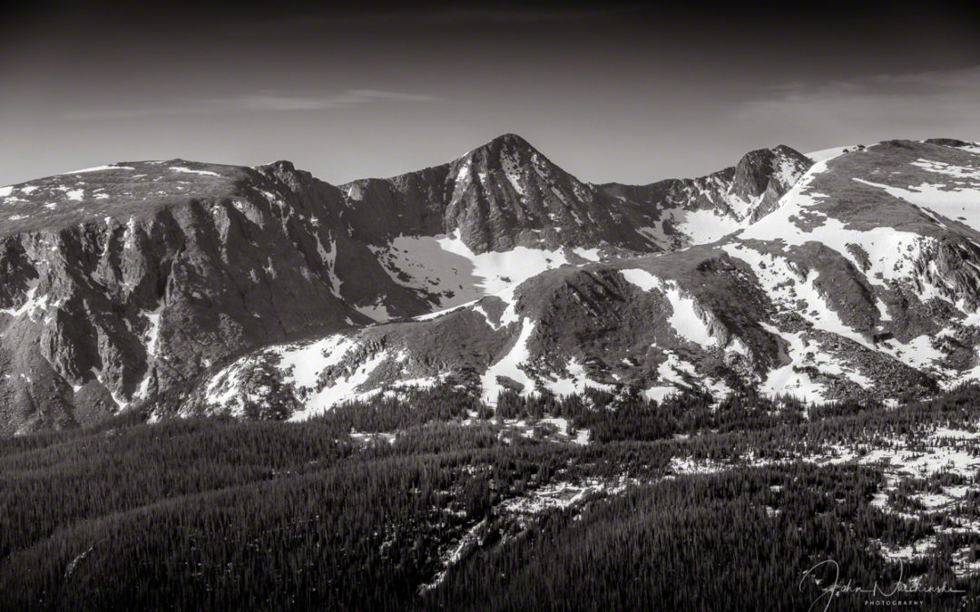 Black and White Photos of Colorado Front Range & Longs Peak