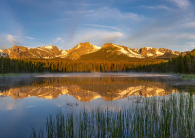 Panoramic Photo of Biersradt Lake RMNP Colorado at Sunrise