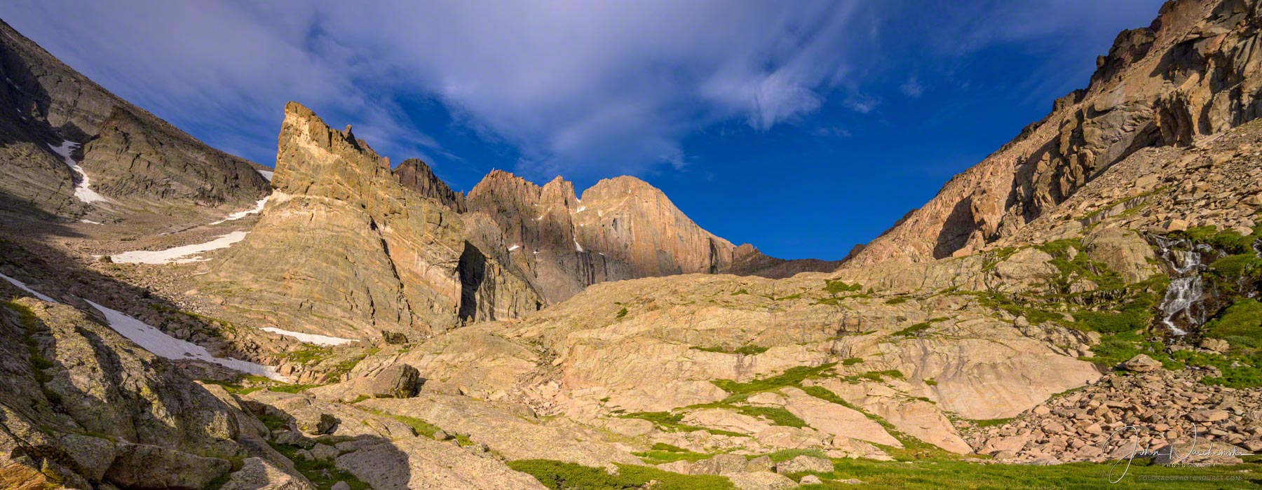 Longs Peak Reflections Alpine Pond Below Chasm Lake RMNP Colorado