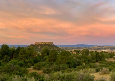 Orange and Yellow Clouds at Sunrise Castle Rock CO