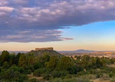 Dramatic Lavender Shelf Clouds formed over The Rock