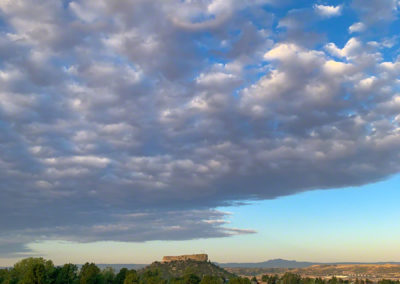 Photo of High White Shelf Clouds over Castle Rock CO