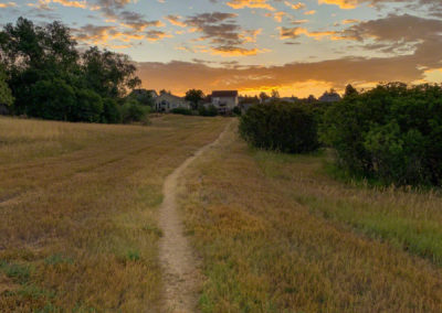 Castle Rock Open Space Warm Sunrise Photo