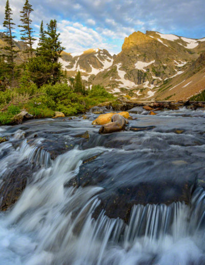 Photo of Dappled Light on Indian Peaks Wilderness from Lake Isabelle in Colorado