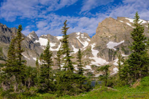 Indian Peaks Wilderness Mountain Peaks over Lake Isabelle