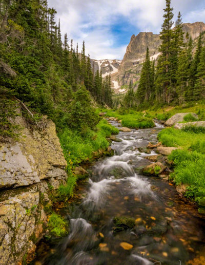 Photo of Fern Creek with Notchtop Mountain - RMNP Colorado