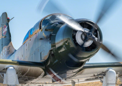 Douglas A-1 Skyraider Engine Warm Up