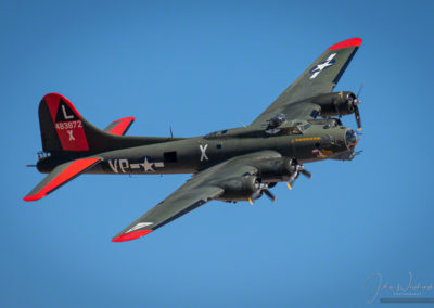Flyby Photo of B-17G Flying Fortress Bomber “Texas Raiders” at the Pikes Peak Airshow
