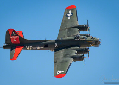 Gulf Coast Wing's B-17G Flying Fortress Bomber “Texas Raiders” doing a Low Flyby