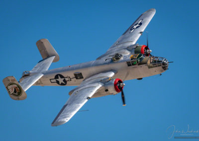 Low Fly By of North American B-25 Mitchell Bomber at Pikes Peak Airshow Colorado Springs