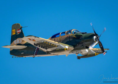 1952 Douglas AD-5 (A-1E) Skyraider (N39147) - Flyby