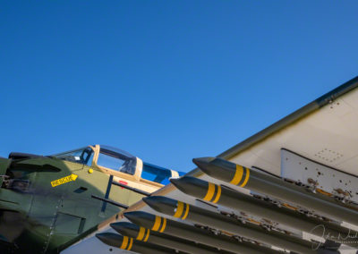 Close up of 1952 Douglas AD-5 (A-1E) Skyraider Payload