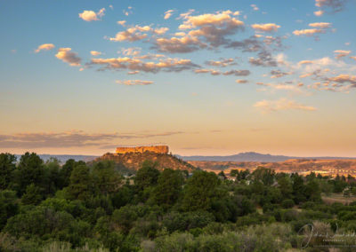 Photo of First Light on The Rock - Castle Rock Colorado at Sunrise